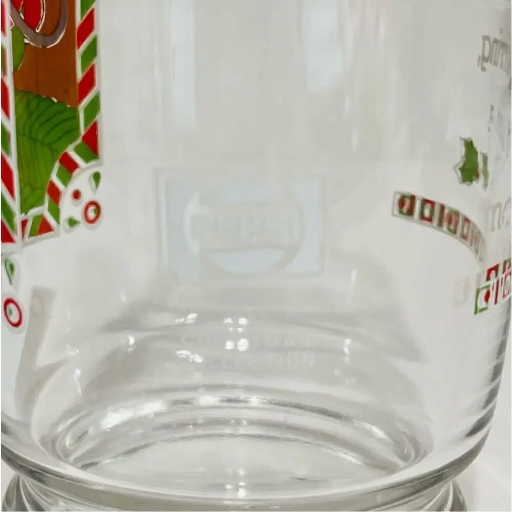 Vintage Pepsi Holiday Drinking Glass Twas The Night Before Christmas